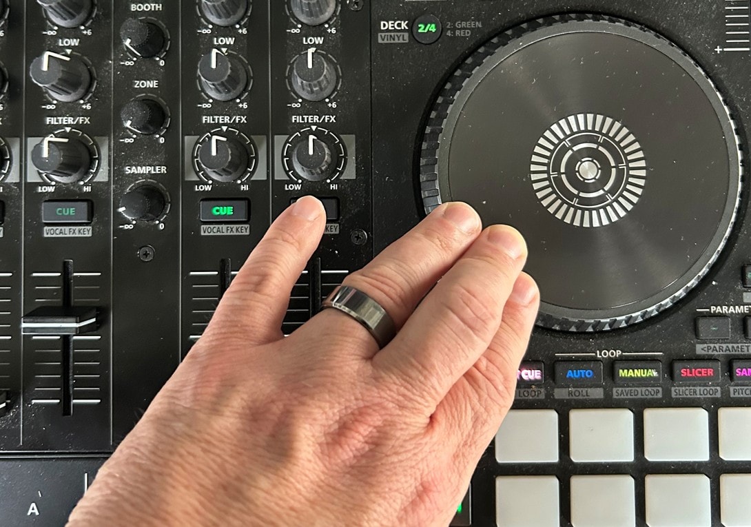 Professional DJ setup at wedding reception